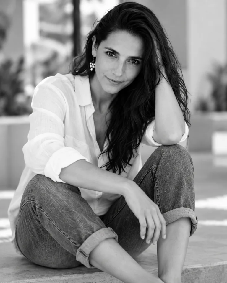 Ann Kathrin Daum relaxing on the steps
